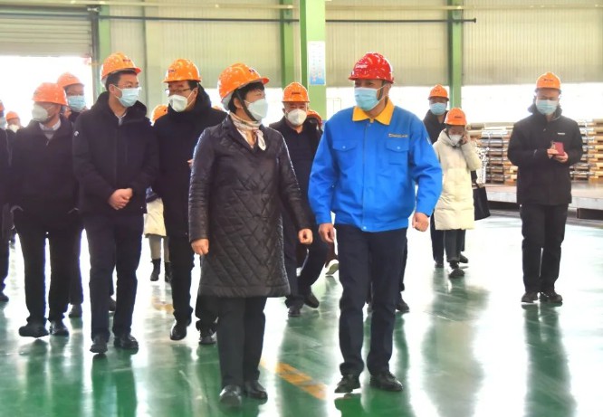 太原市尖草坪區委書記劉錦春蒞臨大明太原加工中心調研