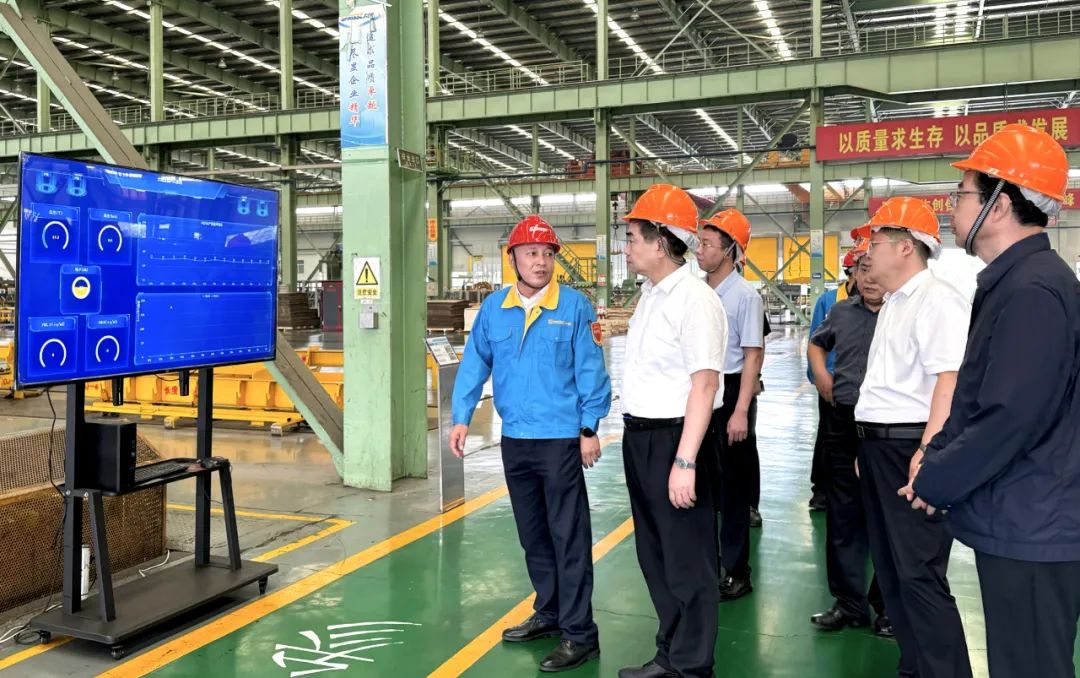 太原市委副書記、市長(zhǎng)張新偉來(lái)訪太原太鋼大明