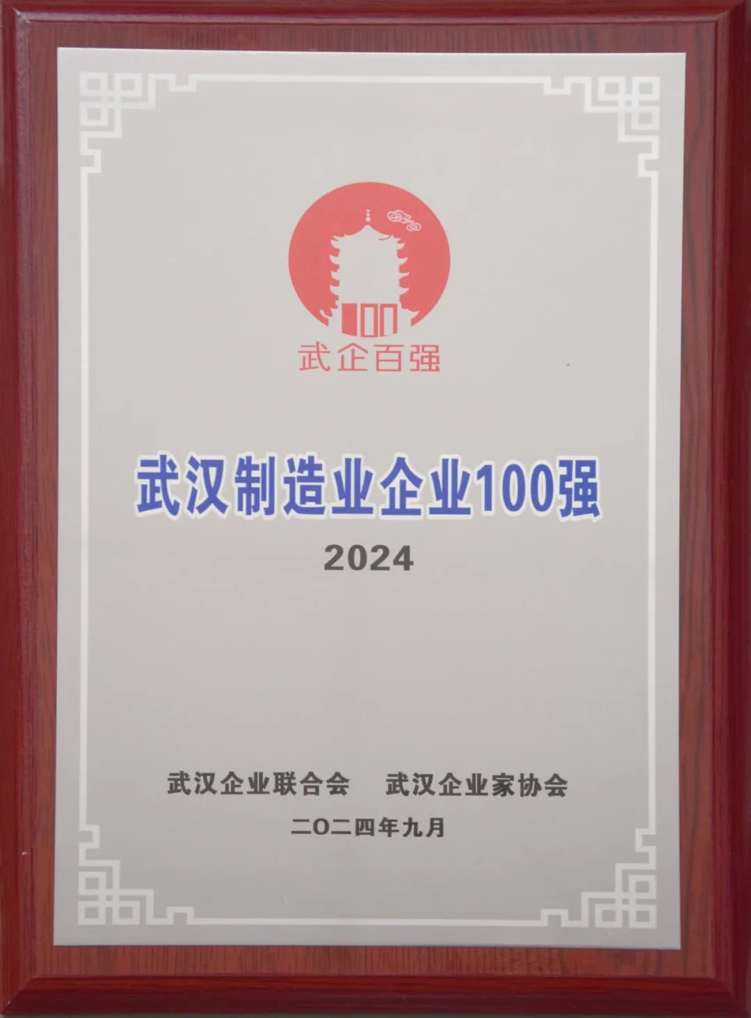 湖北大明連續第9年榮登“武漢制造業企業100強”
